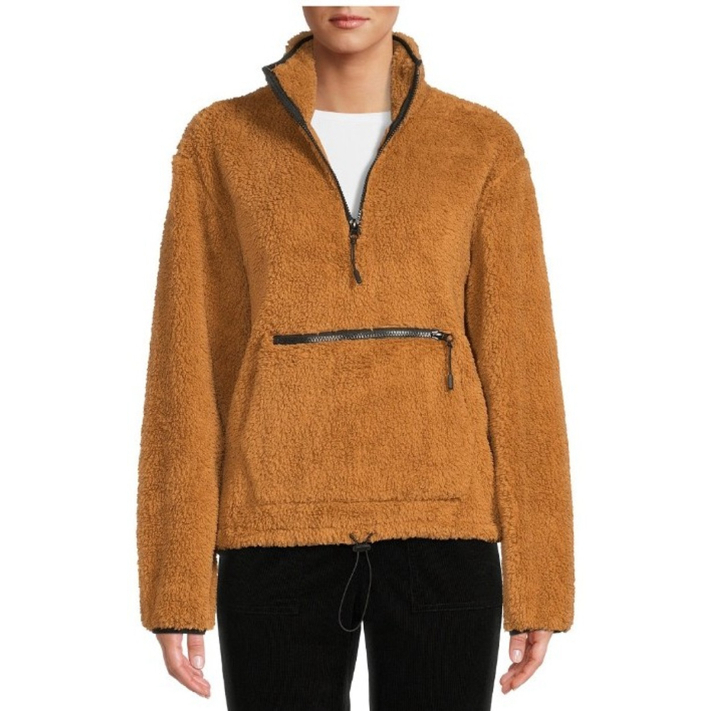 No Boundaries Sherpa Pullover Jacket – Size XXL – Super Soft Cozy Fleece